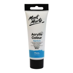 Mont Marte 75ml Studio Acrylic 01 Titanium White